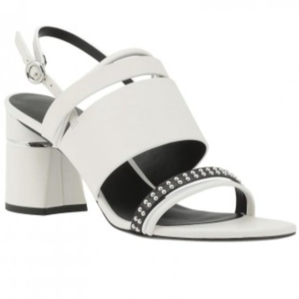 3.1 Phillip Lim White Drum Studded Leather Sandals